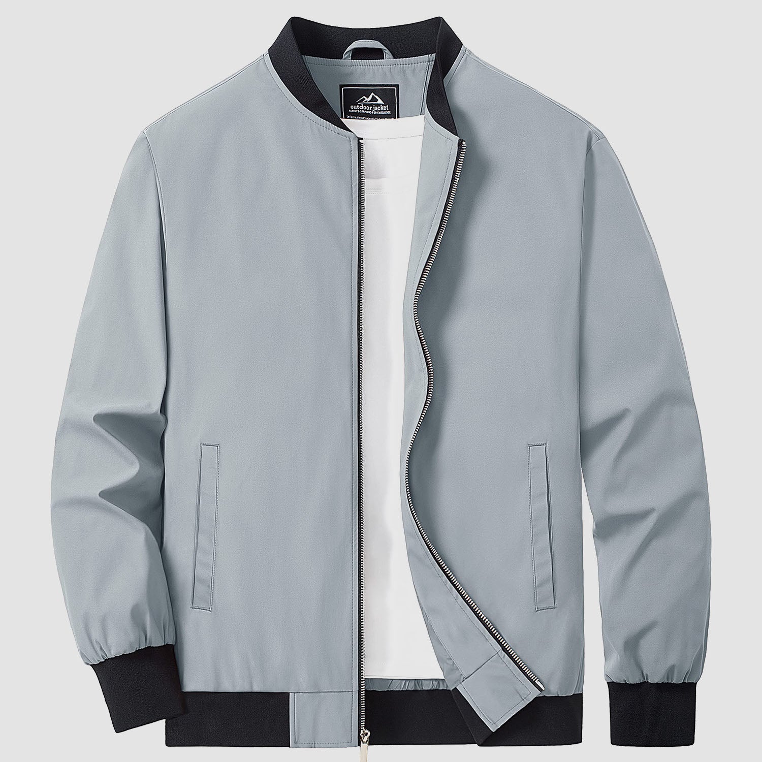 Bomber Jacket Lightweight Zip Windbreaker
