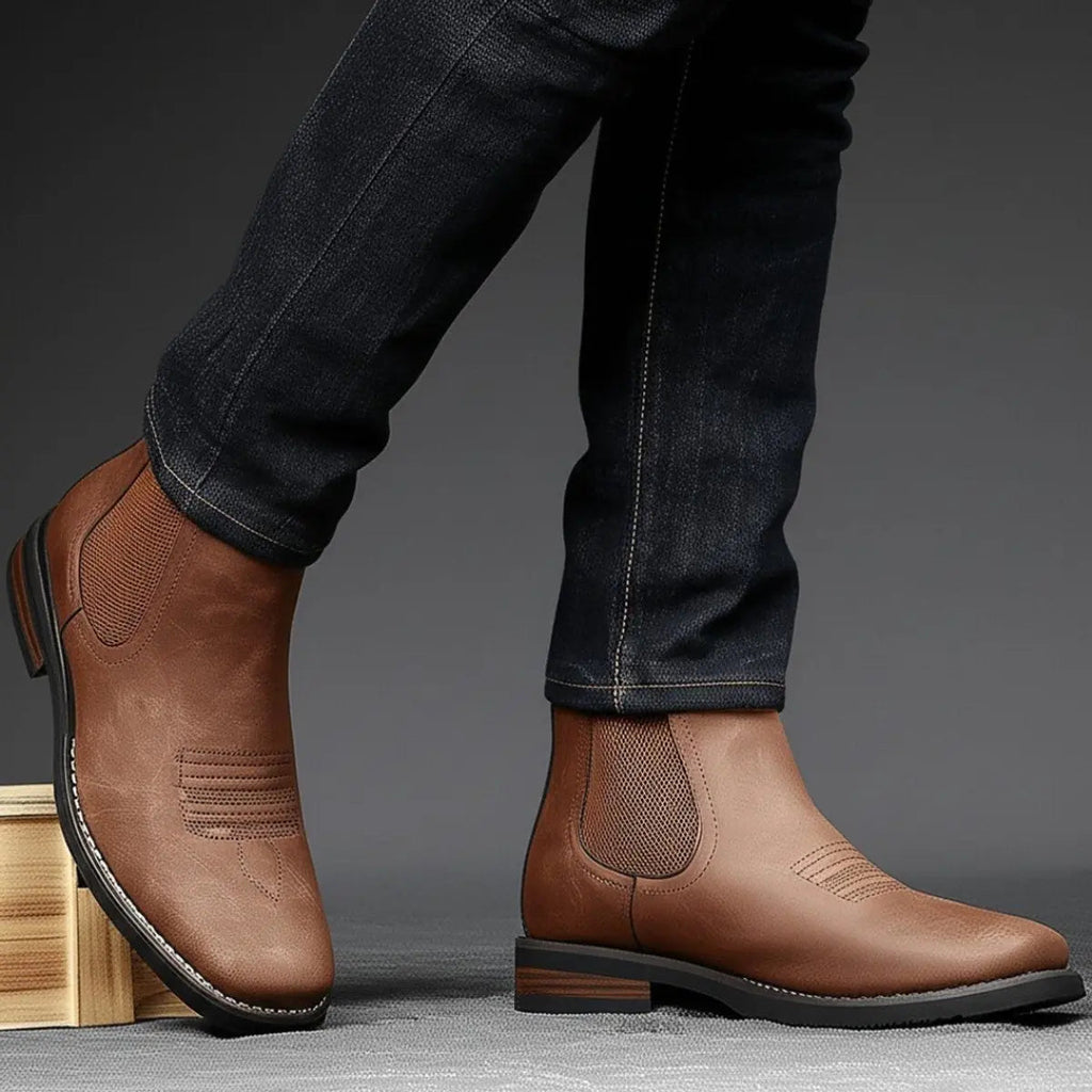 Chelsea Boots Western Stitch Slip-On