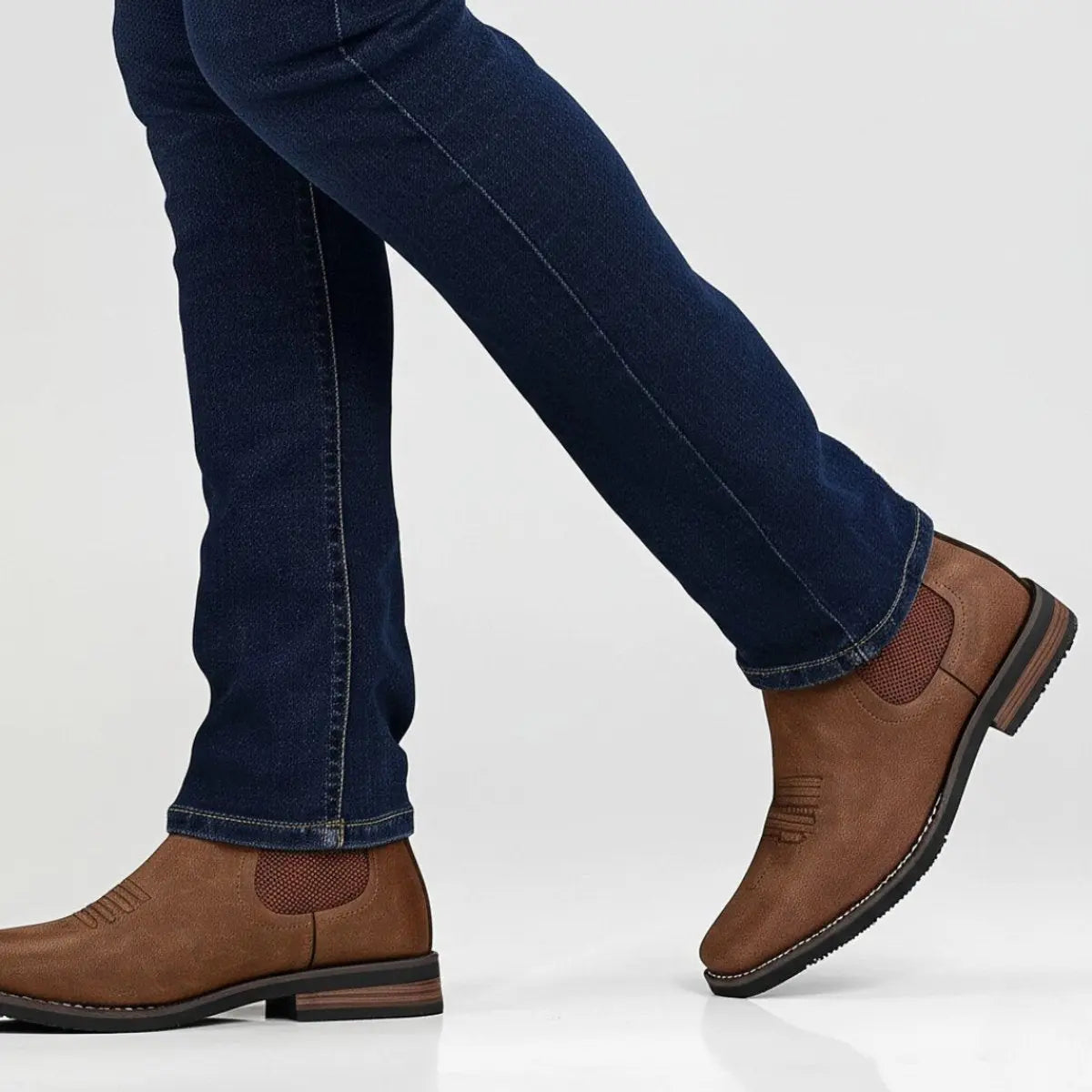 Chelsea Boots Western Stitch Slip-On