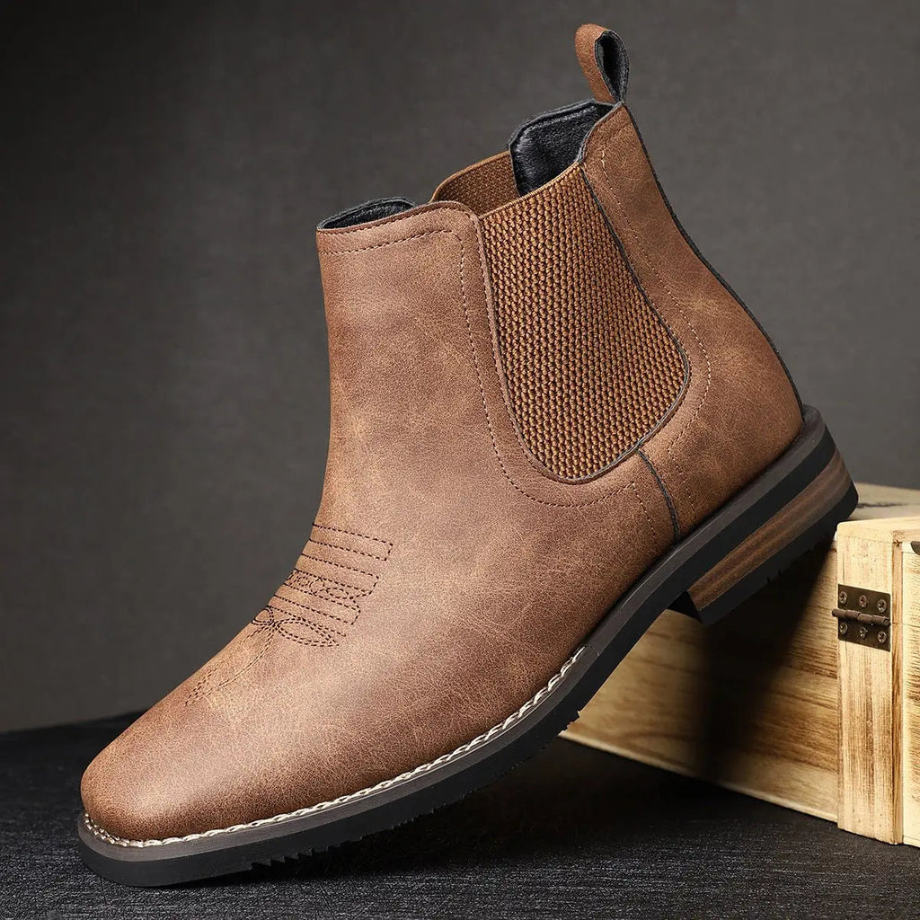 Chelsea Boots Western Stitch Slip-On