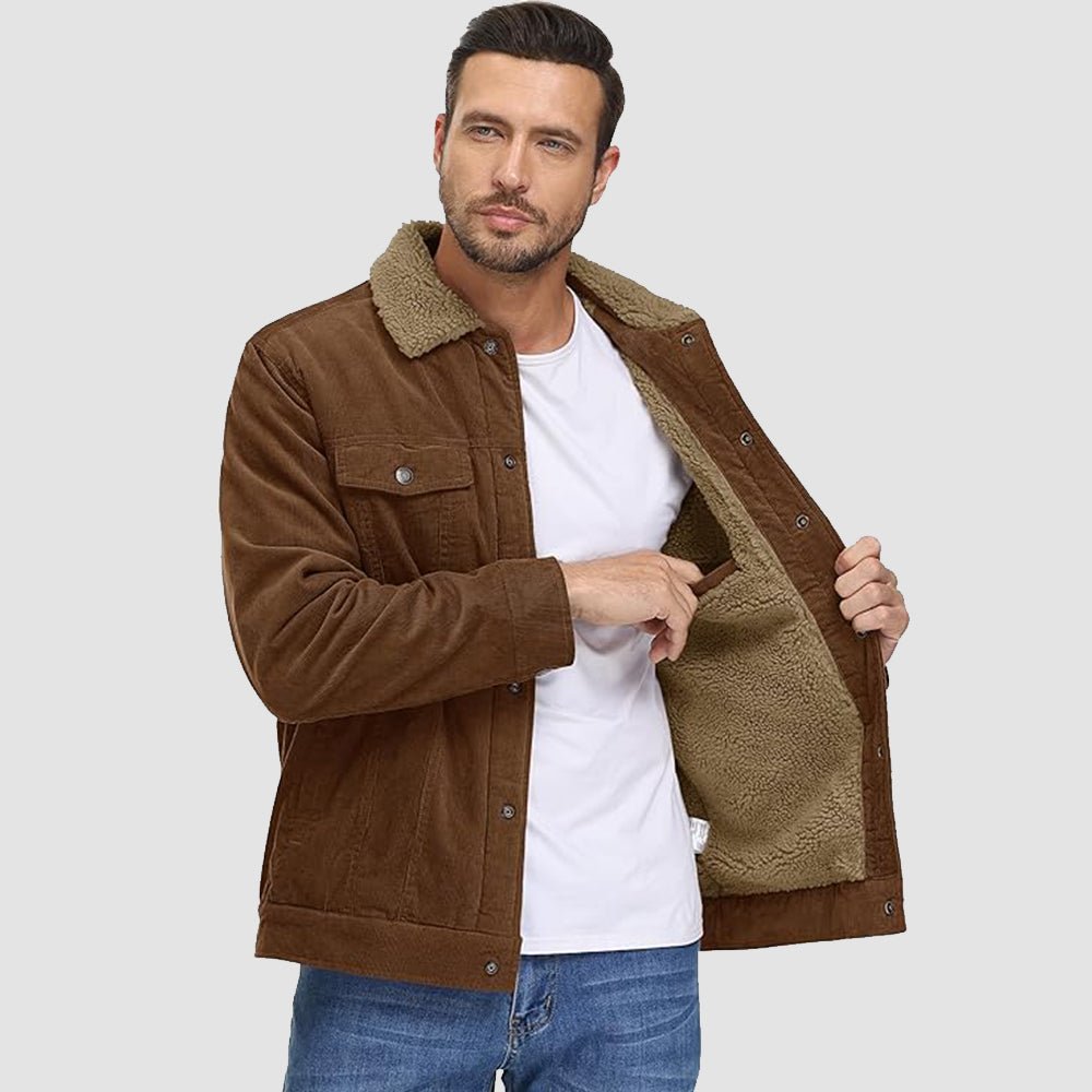 Corduroy Jacket Sherpa-Lined