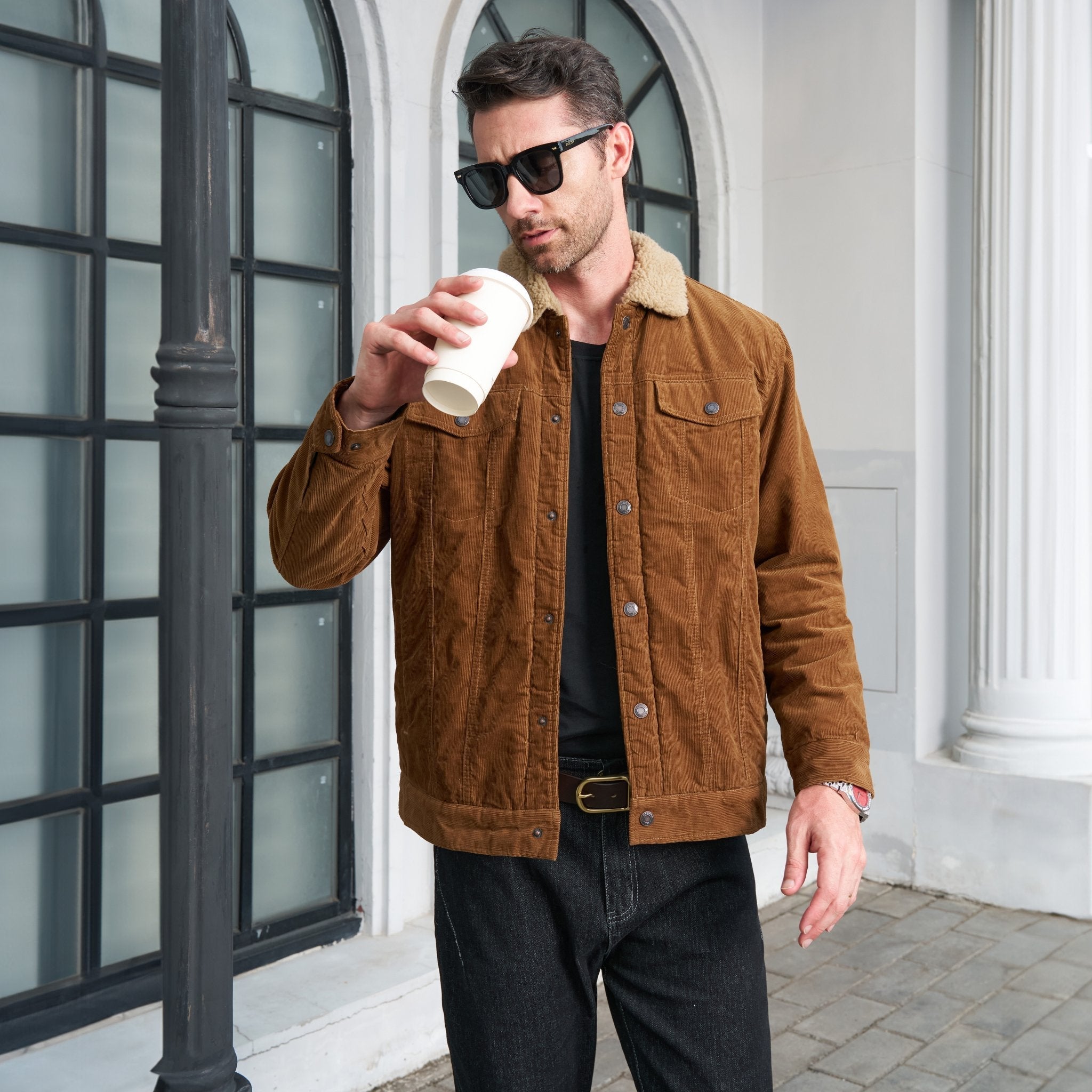 Corduroy Jacket Sherpa-Lined