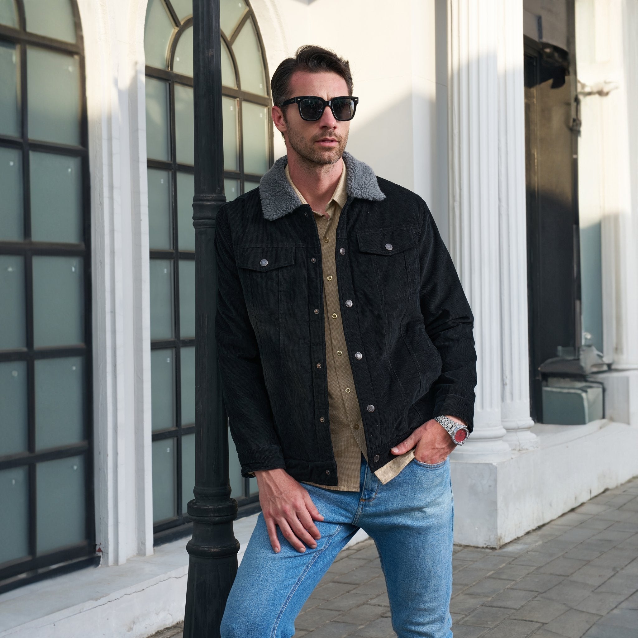 Corduroy Jacket Sherpa-Lined
