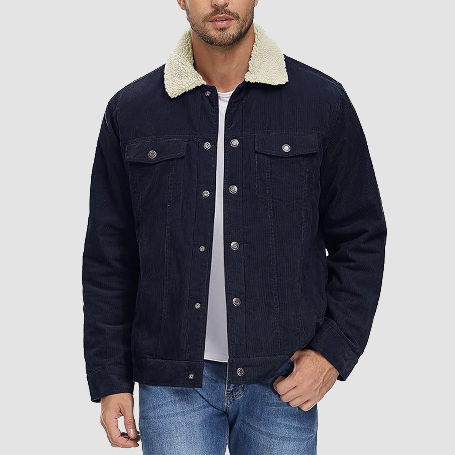 Corduroy Jacket Sherpa-Lined