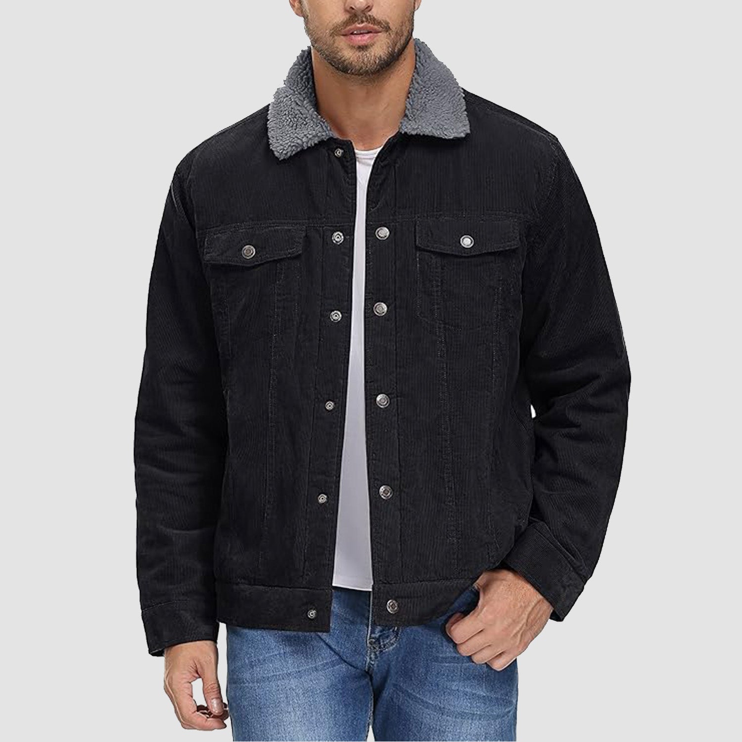 Corduroy Jacket Sherpa-Lined