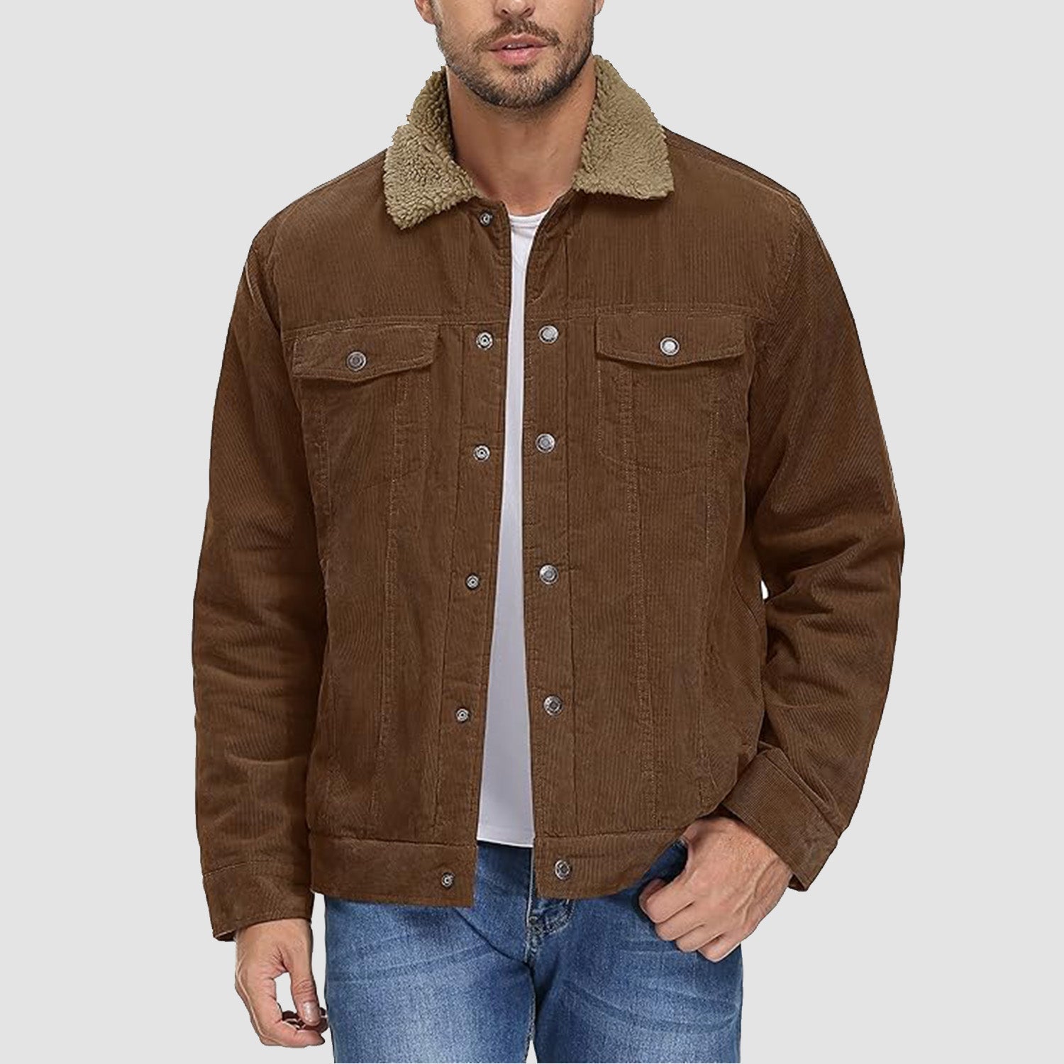 Corduroy Jacket Sherpa-Lined