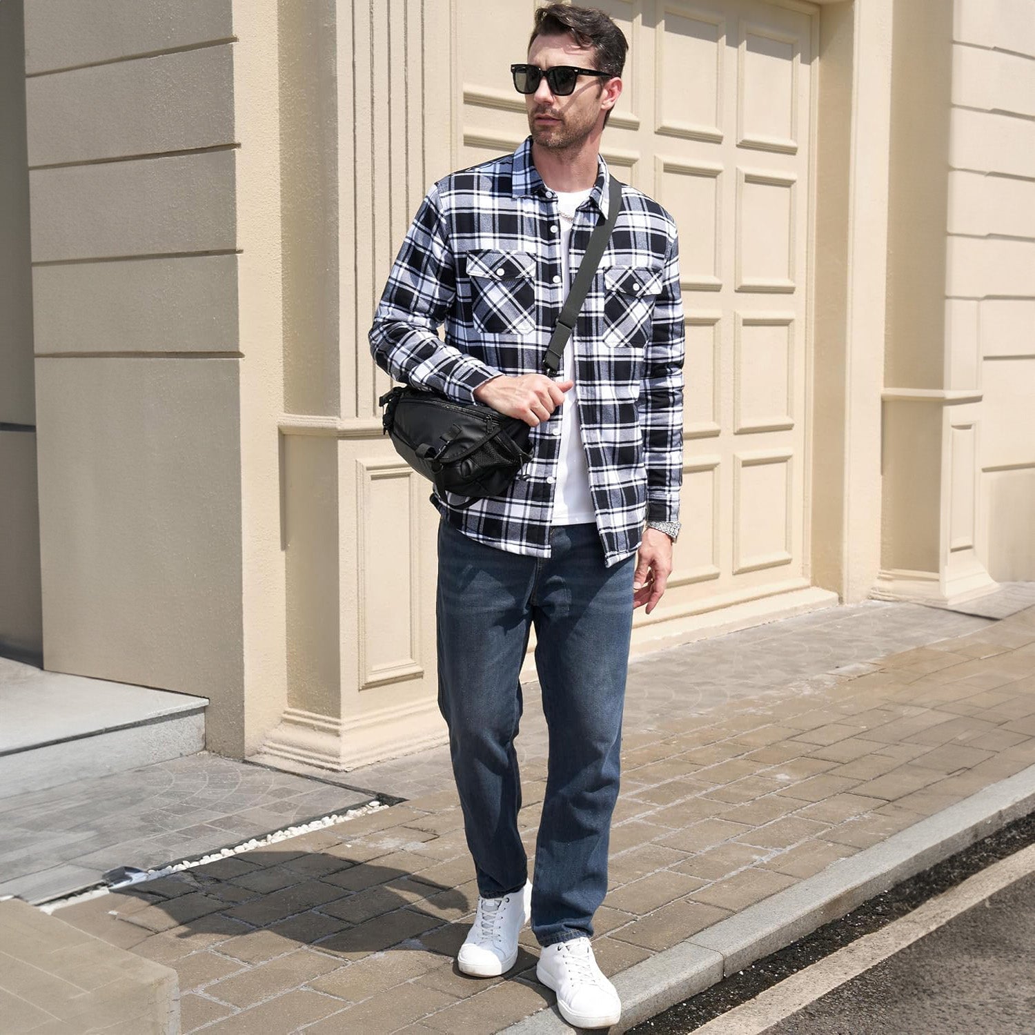 Flannel Shirt Jacket Fleece-Lined