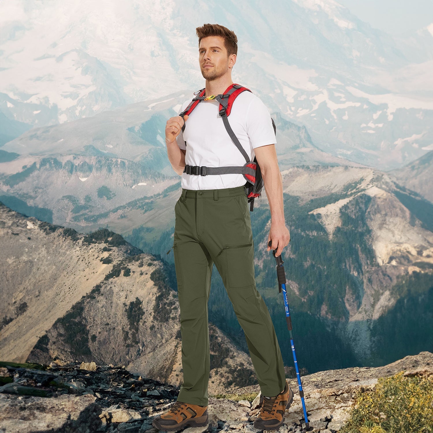 Hiking Trousers Ripstop Six Pocket Quick Dry
