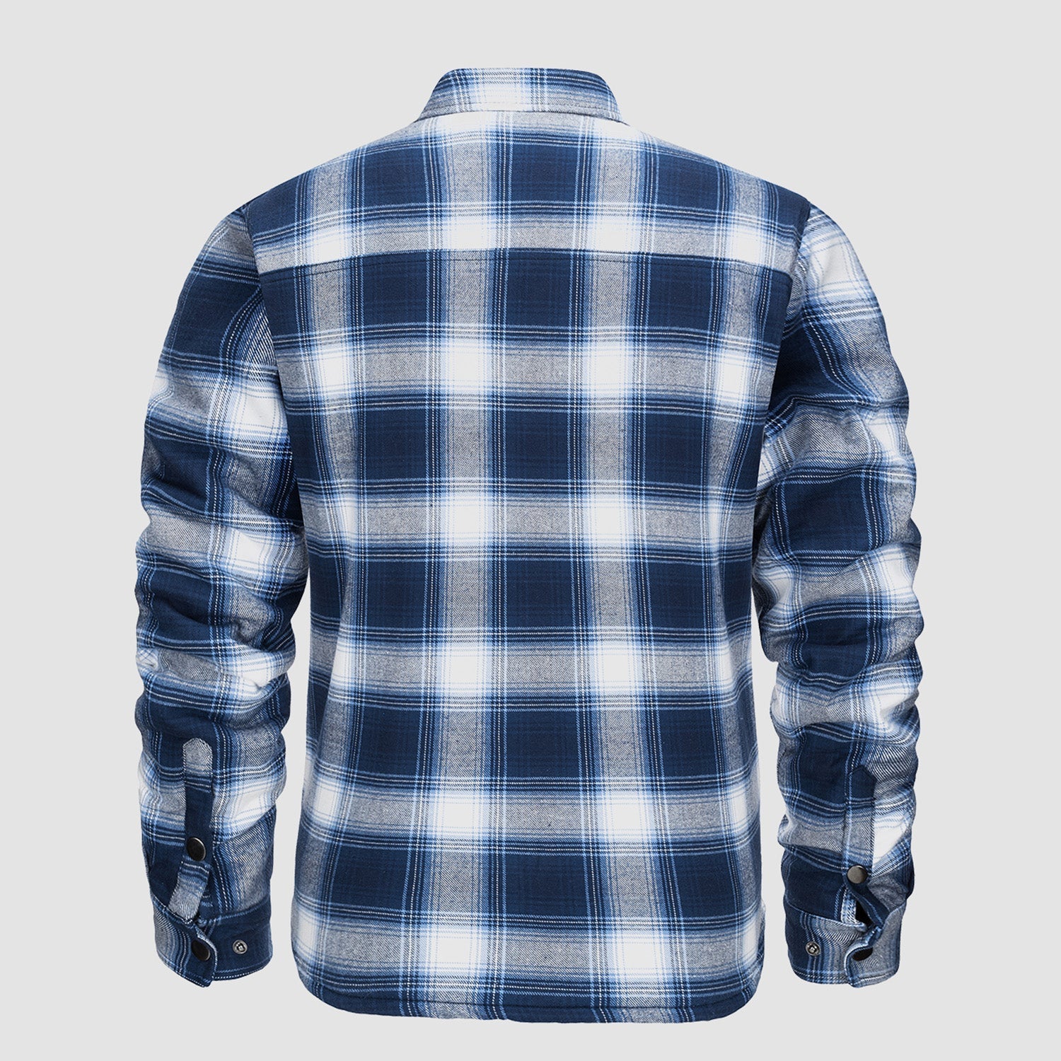 Quilted Flannel Jacket Padded Warm