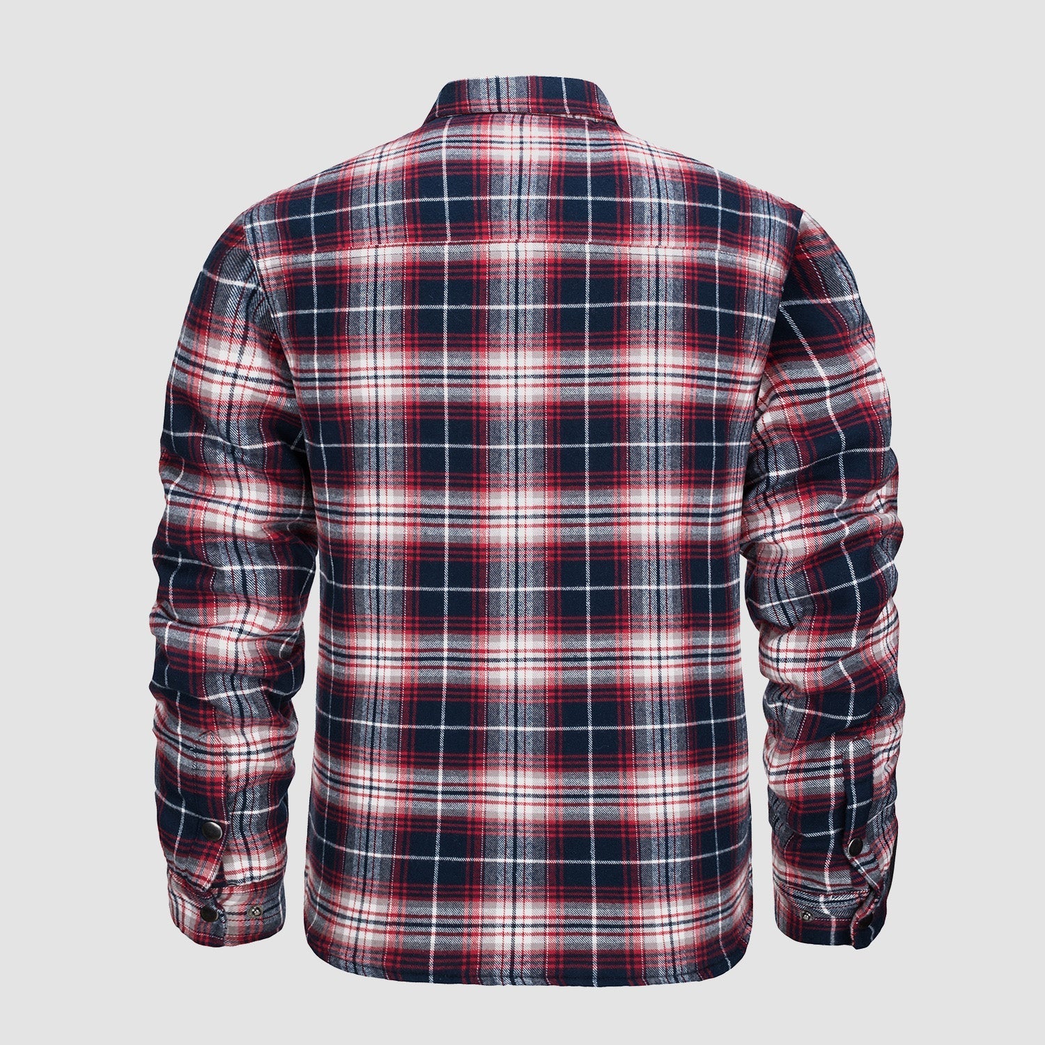 Quilted Flannel Jacket Padded Warm