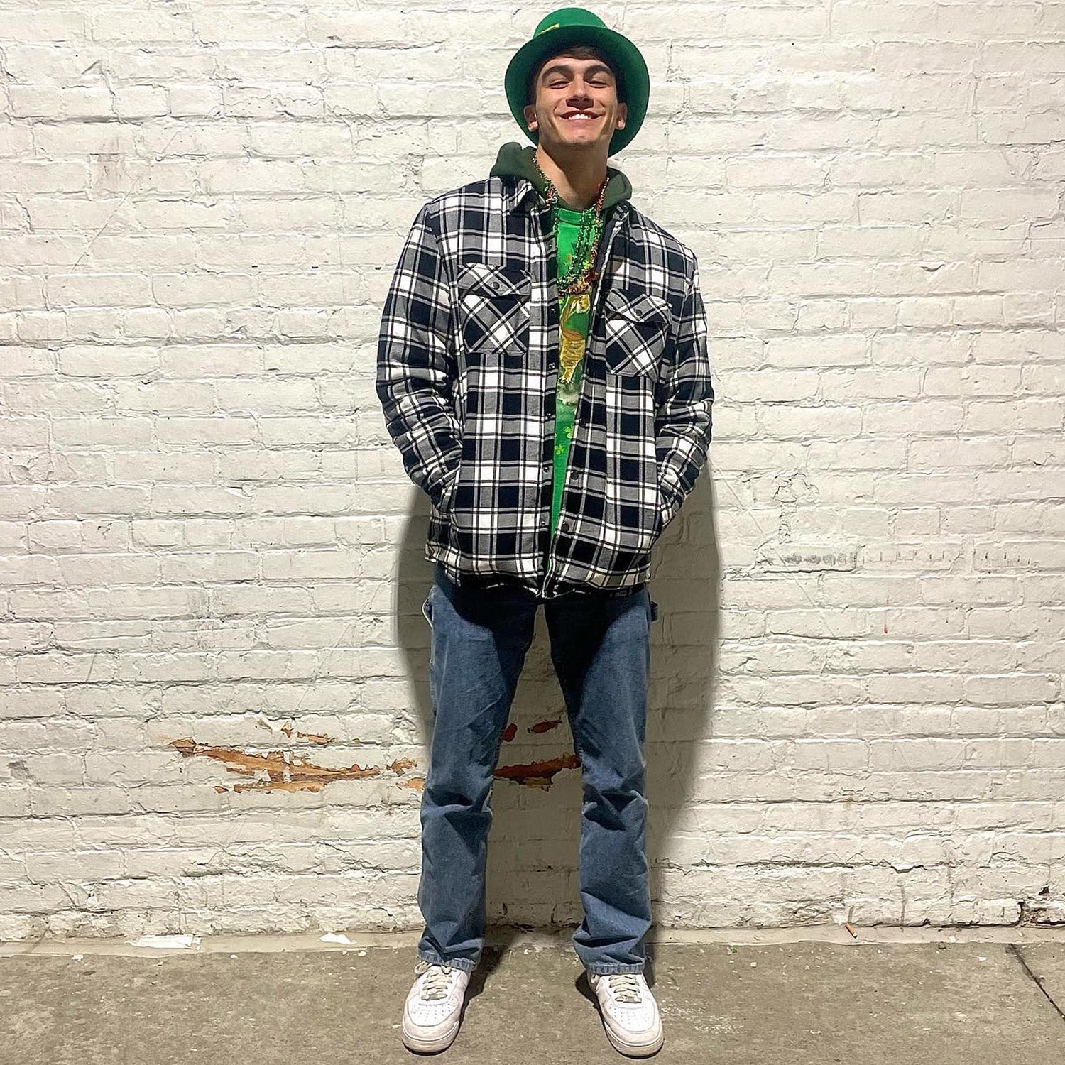 Quilted Flannel Jacket Padded Warm