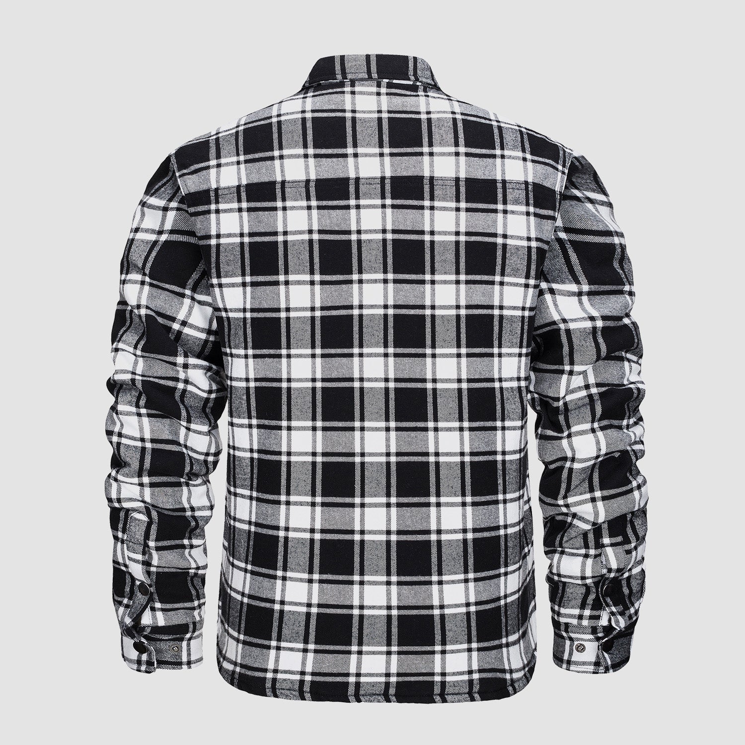 Quilted Flannel Jacket Padded Warm