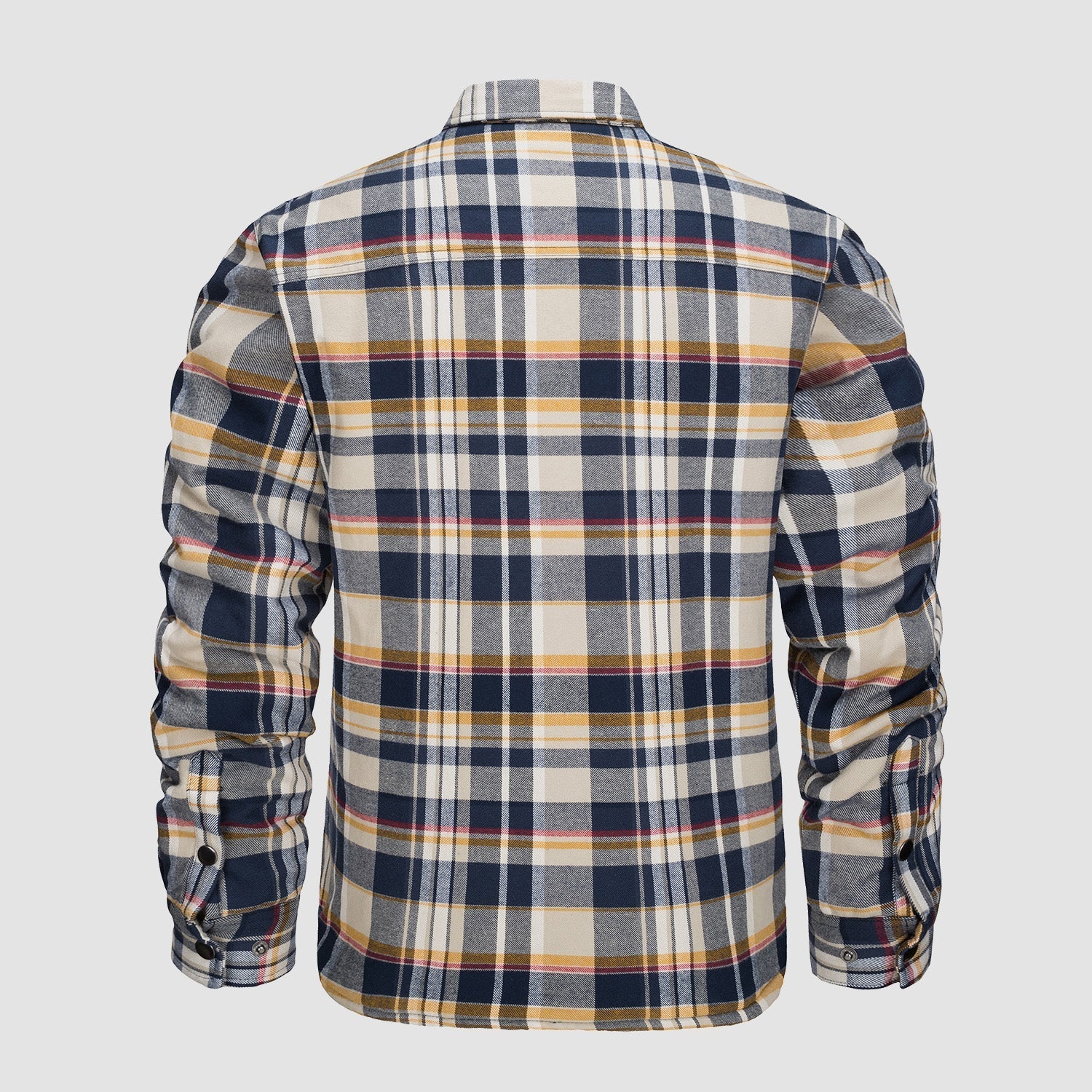 Quilted Flannel Jacket Padded Warm