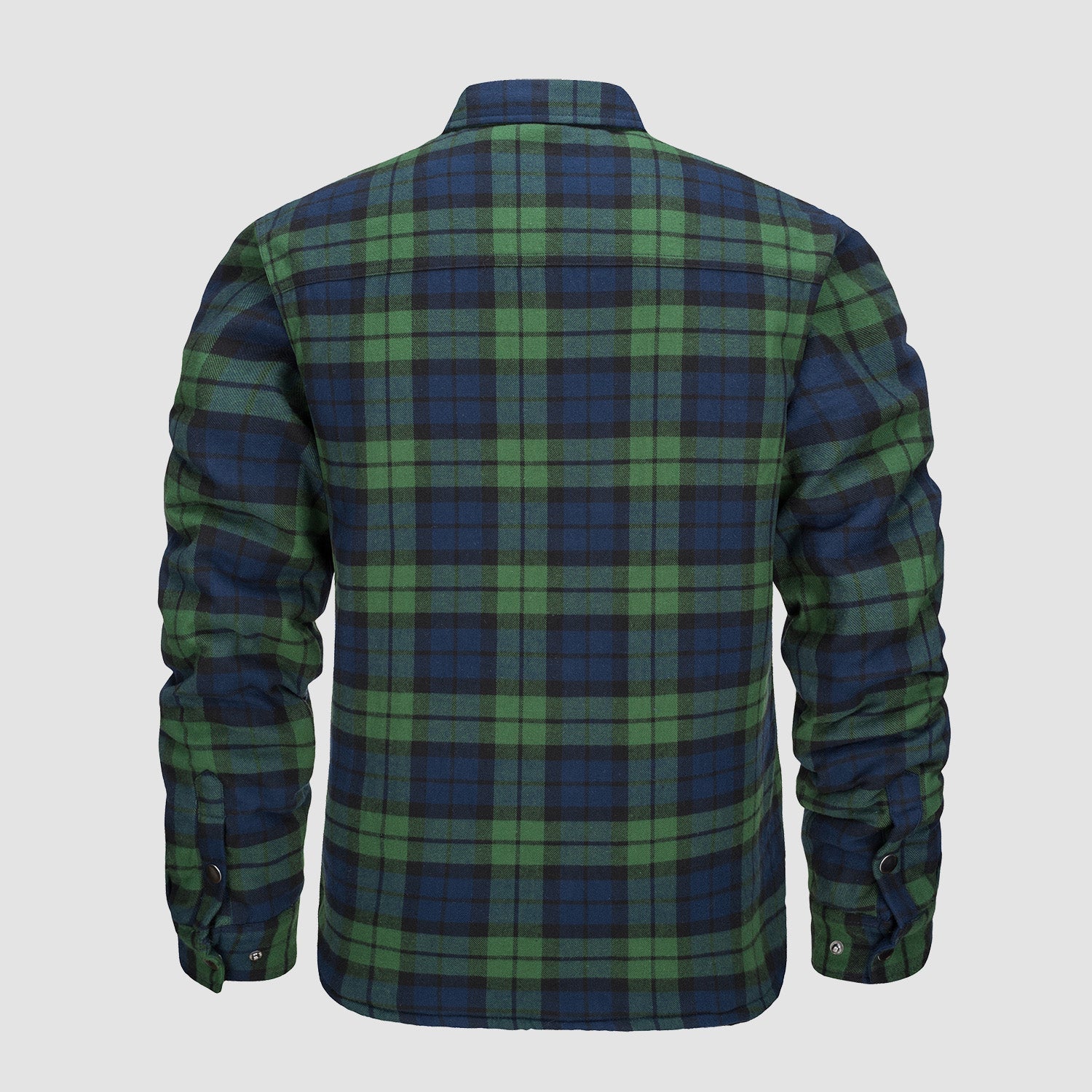 Quilted Flannel Jacket Padded Warm