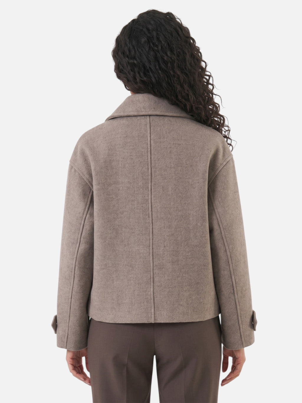 Double Breasted Trench Jacket Lapel Collar