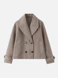 Double Breasted Trench Jacket Lapel Collar