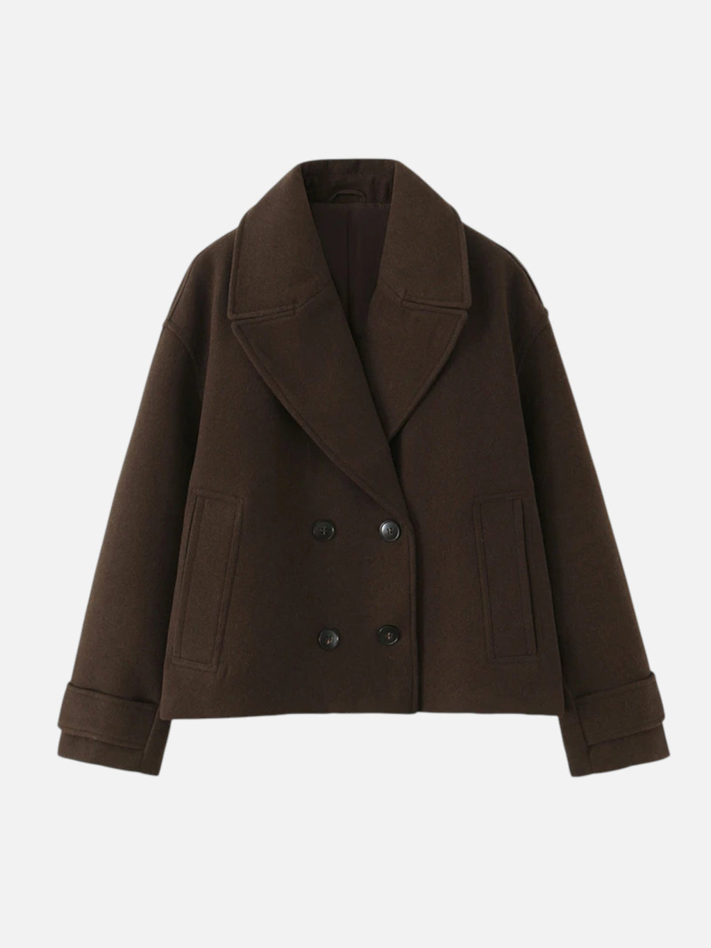 Double-Breasted Trench Jacket Tailored Collar