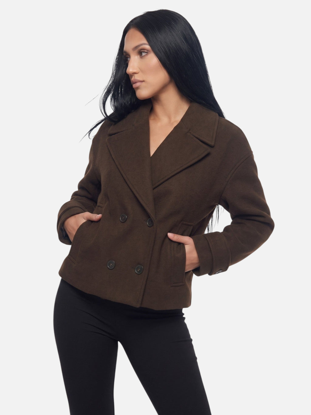 Double Breasted Trench Jacket Lapel Collar