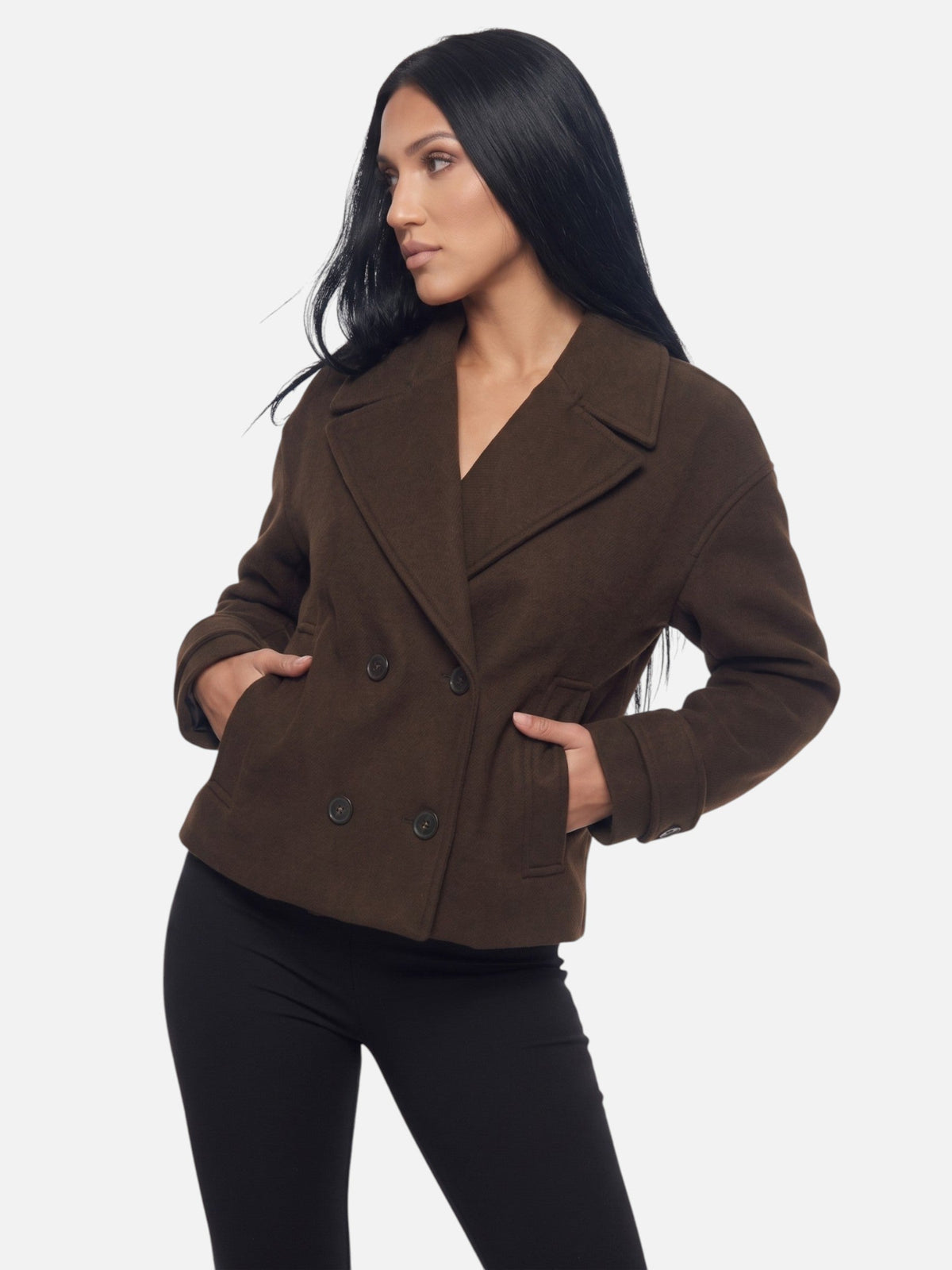 Double Breasted Trench Jacket Lapel Collar