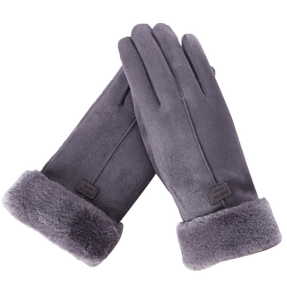 Warm Winter Gloves - Fleece Lined Roomy Fit
