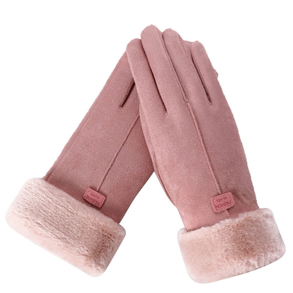 Warm Winter Gloves - Fleece Lined Roomy Fit