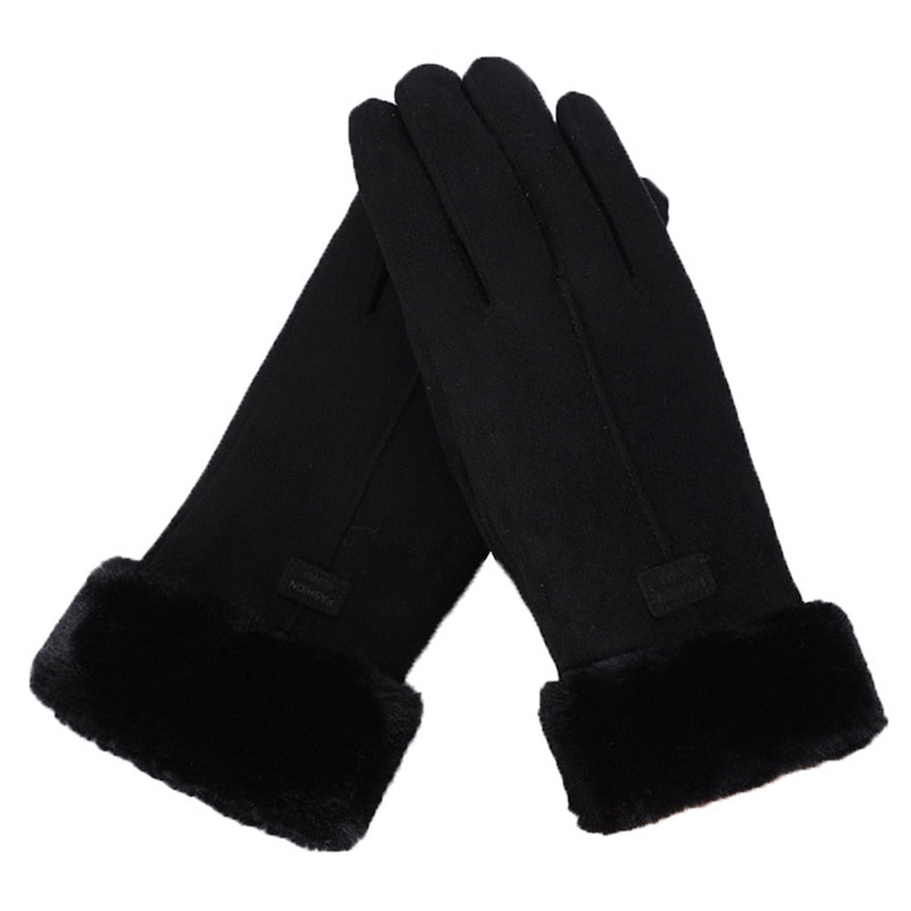 Warm Winter Gloves - Fleece Lined Roomy Fit