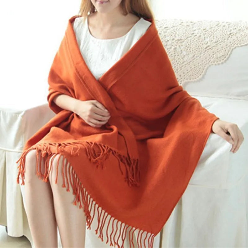 Soft-Knit Scarf Warm Oversized