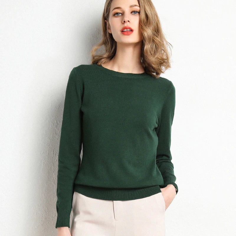 Fine Knit Jumper Round Neck Everyday