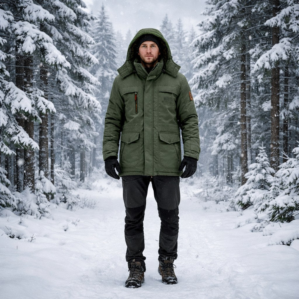 Quilted Winter Parka Windproof