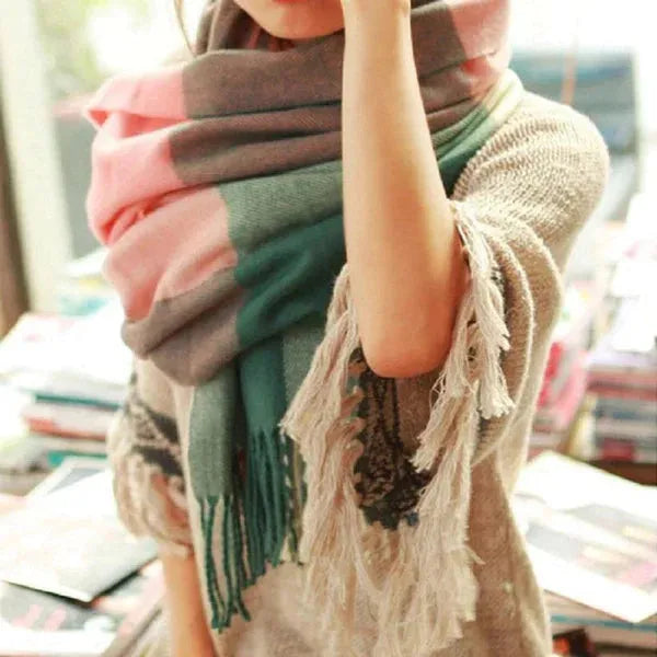 Soft-Knit Scarf Warm Oversized