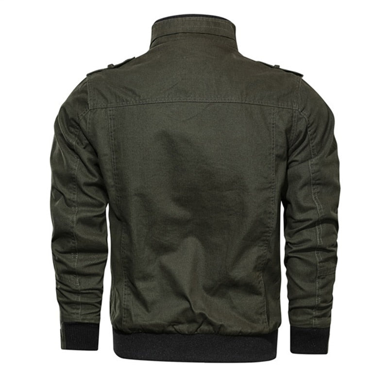 Zip Jacket Multi Pocket Elastic Cuffs