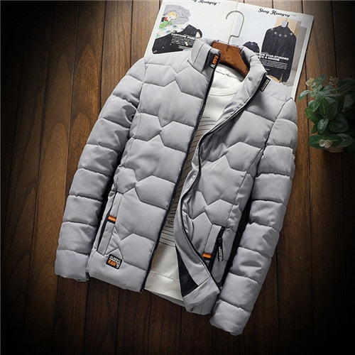 Quilted Jacket Geometric Stitch Light Padding