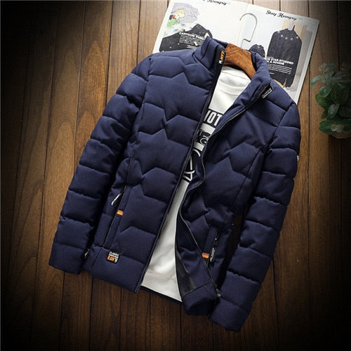Quilted Jacket Geometric Stitch Light Padding