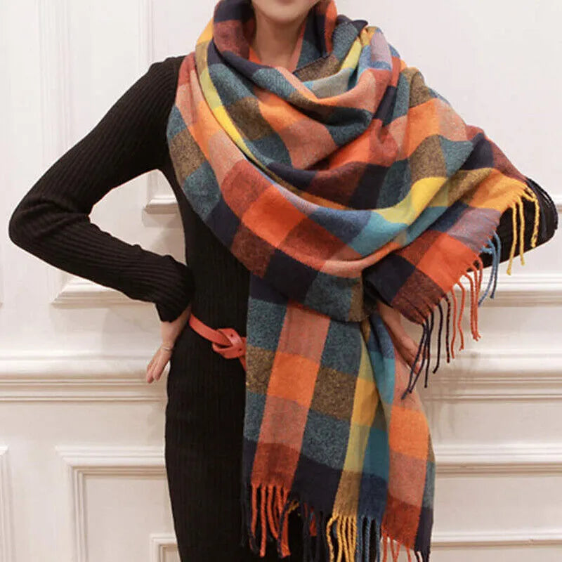 Soft-Knit Scarf Warm Oversized