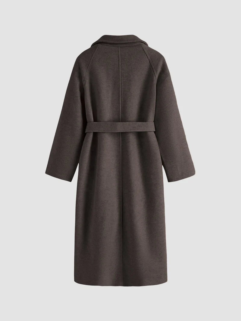 Wool Coat Longline Tailored Clean Lines