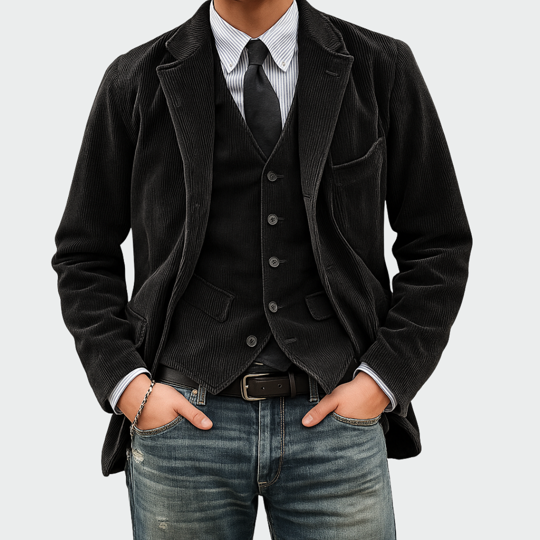 Blazer And Waistcoat Set Tailored Fit