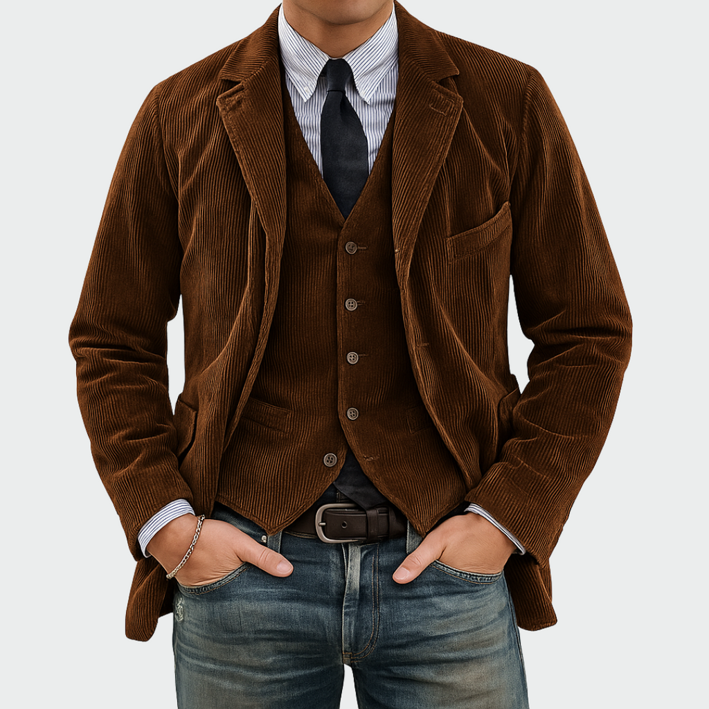 Blazer And Waistcoat Set Tailored Fit