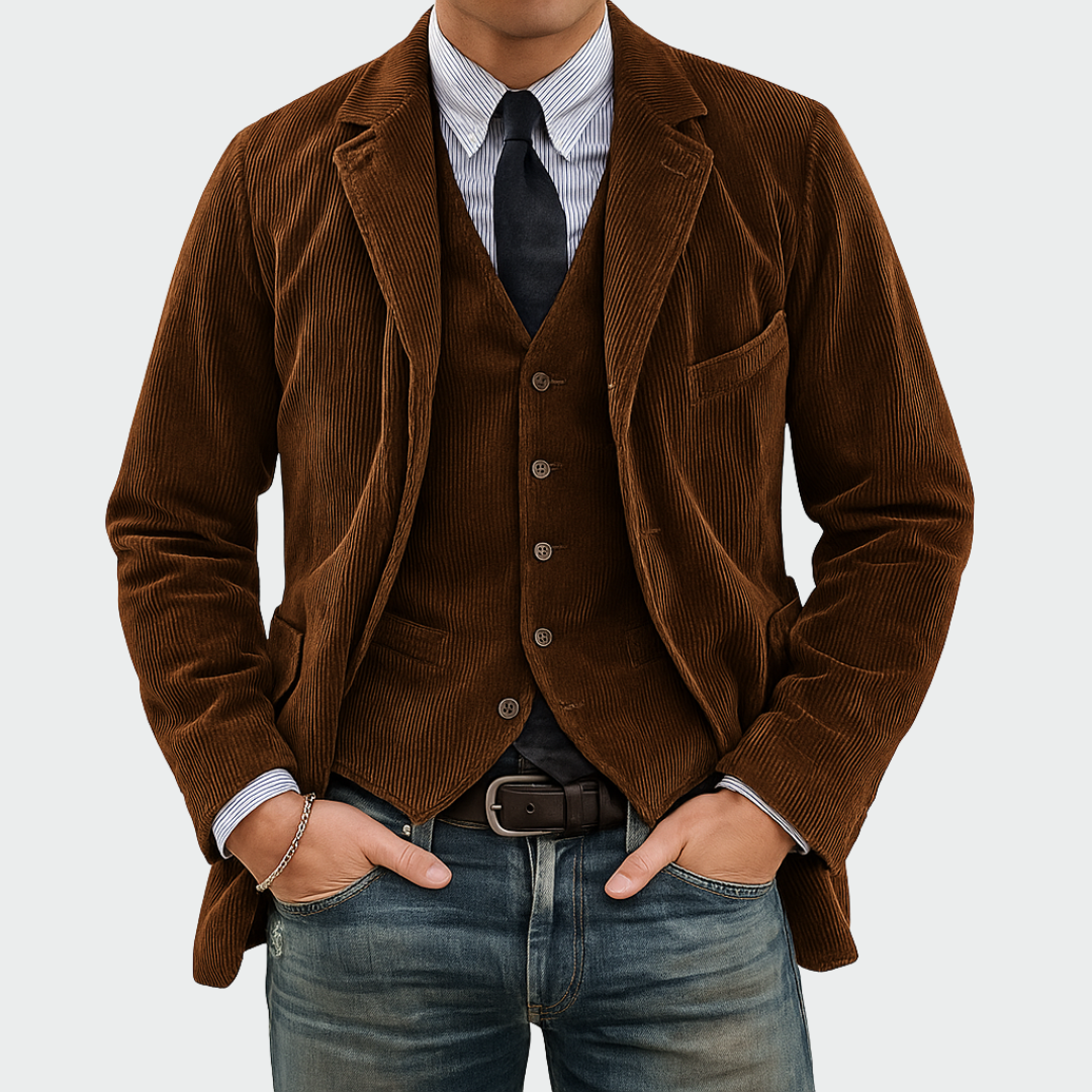 Blazer And Waistcoat Set Tailored Fit