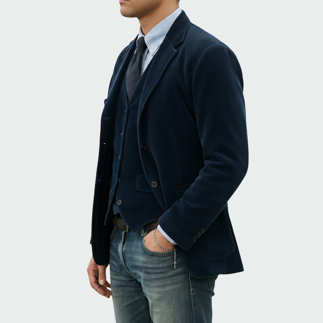 Blazer And Waistcoat Set Tailored Fit