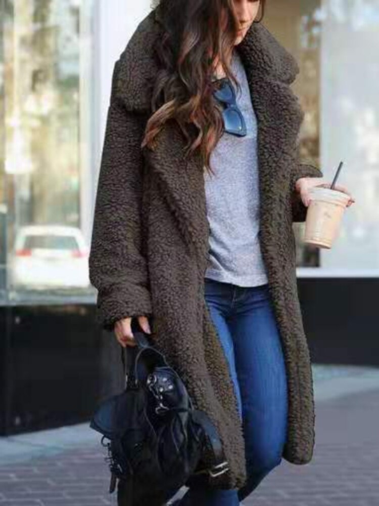 Teddy Coat Long Soft Fluffy Fleece