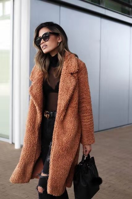 Teddy Coat Long Soft Fluffy Fleece
