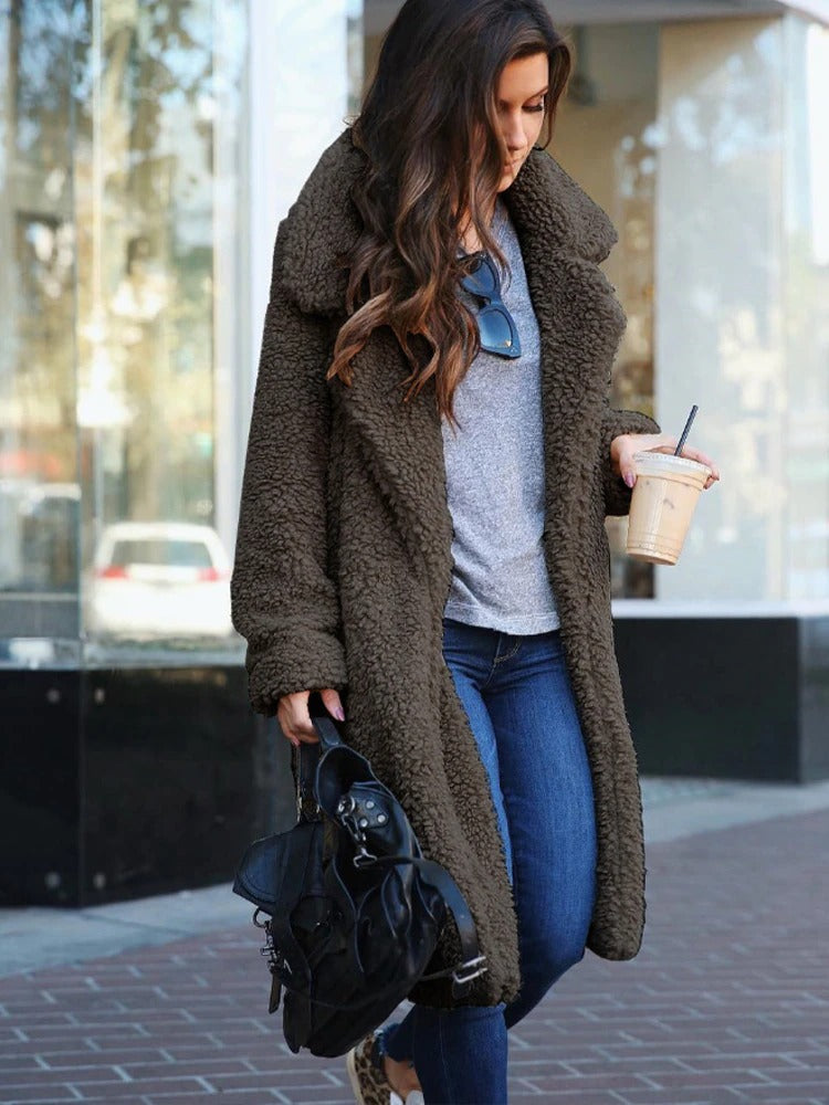 Teddy Coat Long Soft Fluffy Fleece