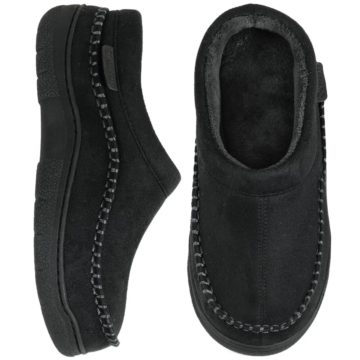 House Slippers With Lined Closed-Back