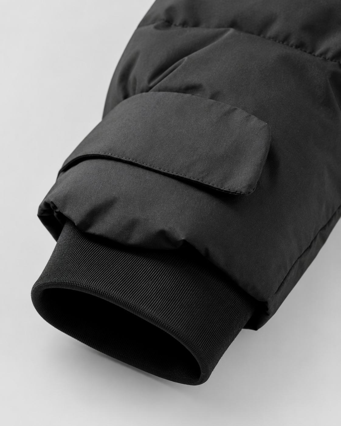 Belted Puffer Jacket Detachable Hood