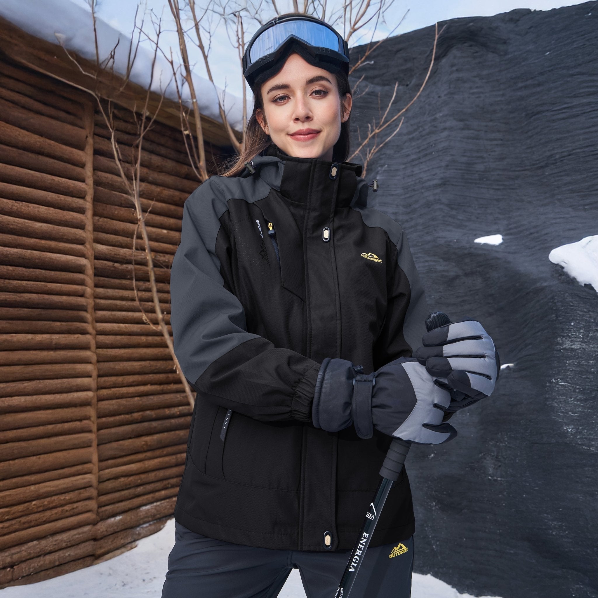 3-in-1  System Jacket Waterproof Fleece Ski