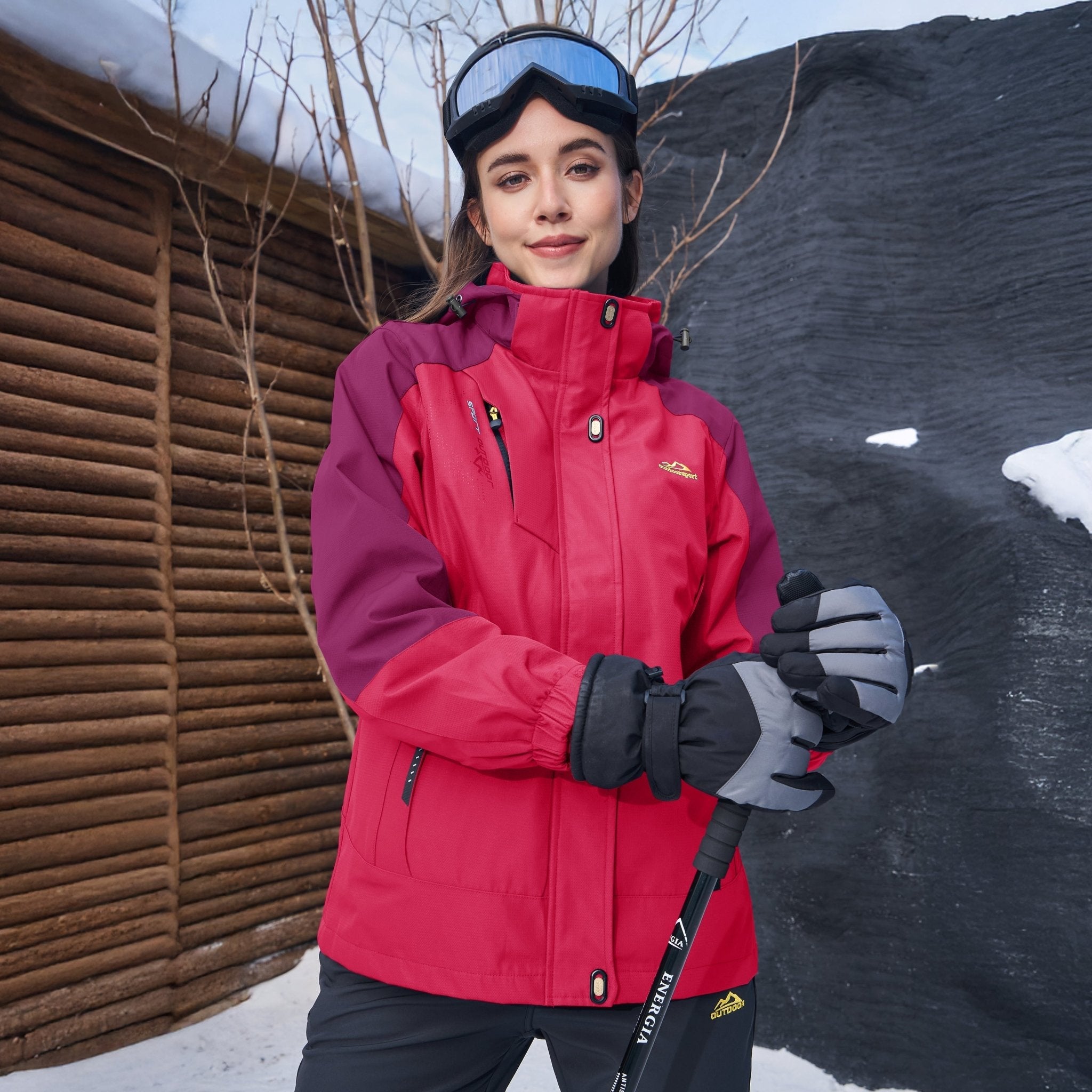 3-in-1  System Jacket Waterproof Fleece Ski