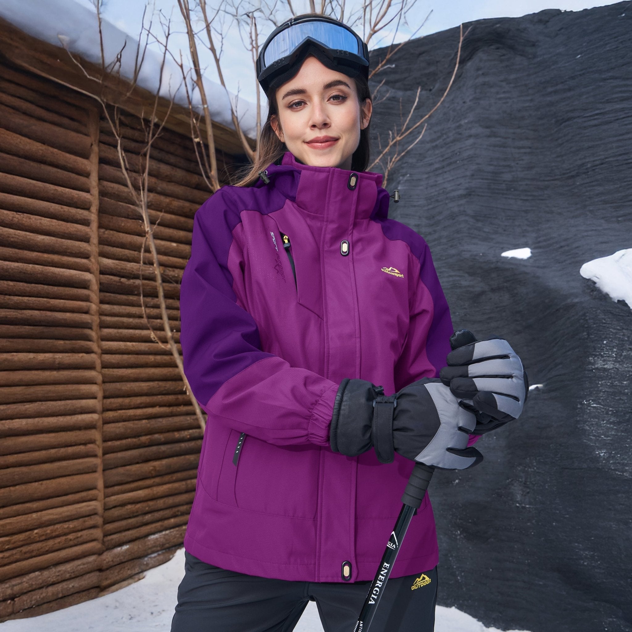 3-in-1  System Jacket Waterproof Fleece Ski