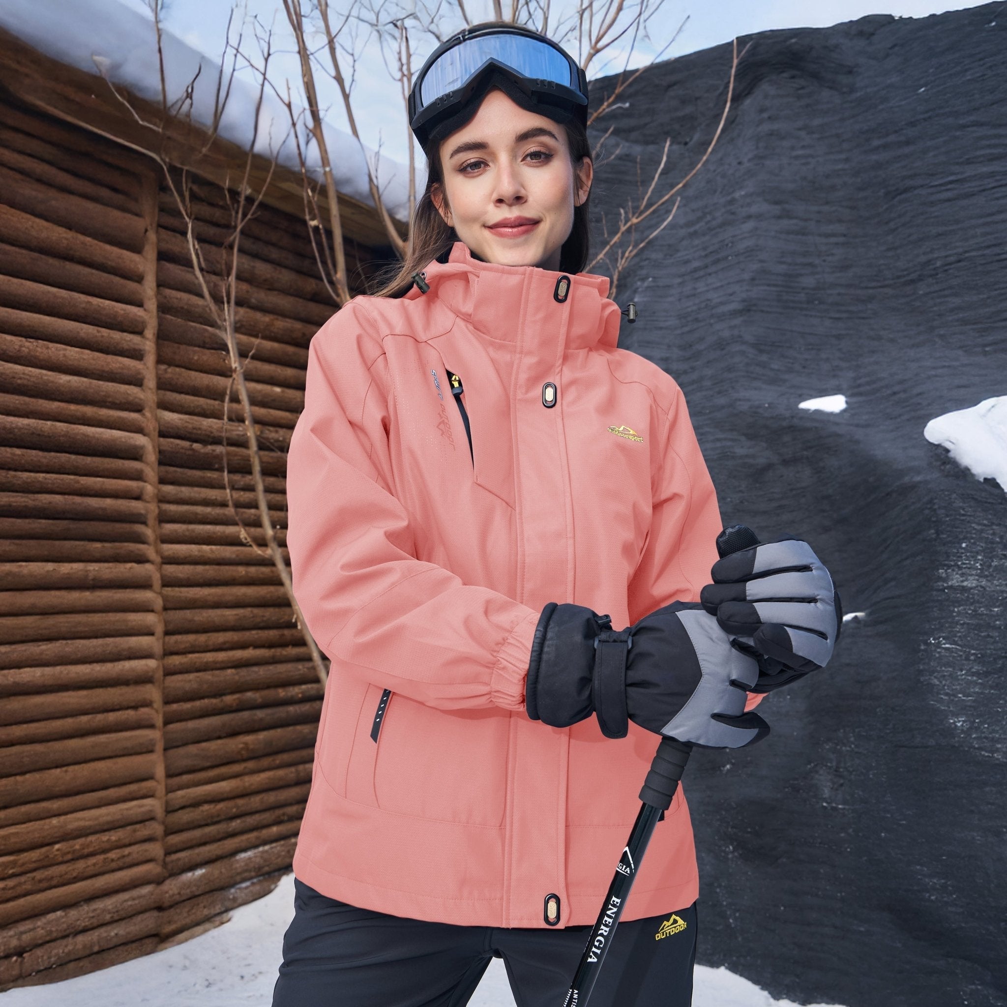 3-in-1  System Jacket Waterproof Fleece Ski