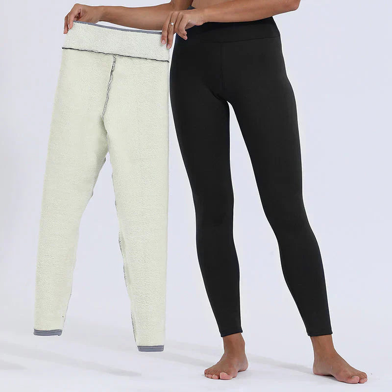 Fleece Lined Leggings High Waist Thermal