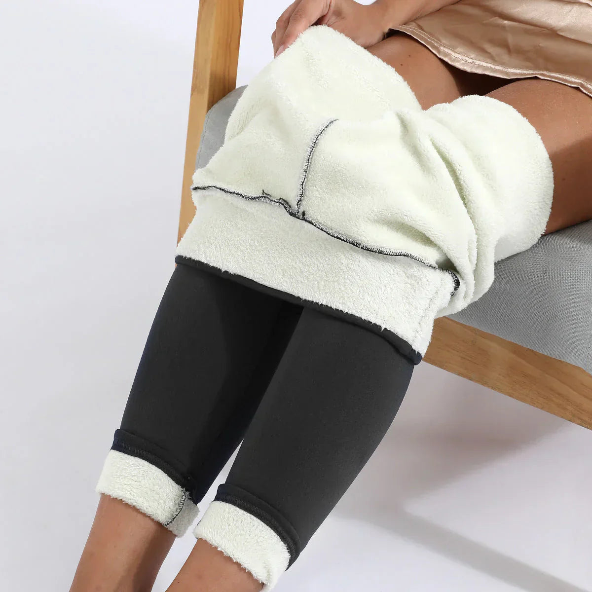 Fleece Lined Leggings High Waist Thermal